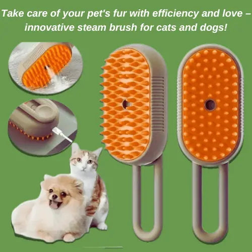 3-in-1 Rechargeable Brush for Cats and Dogs – Self-Cleaning, Fur Control, and Relaxing Massage® - Vaporpets