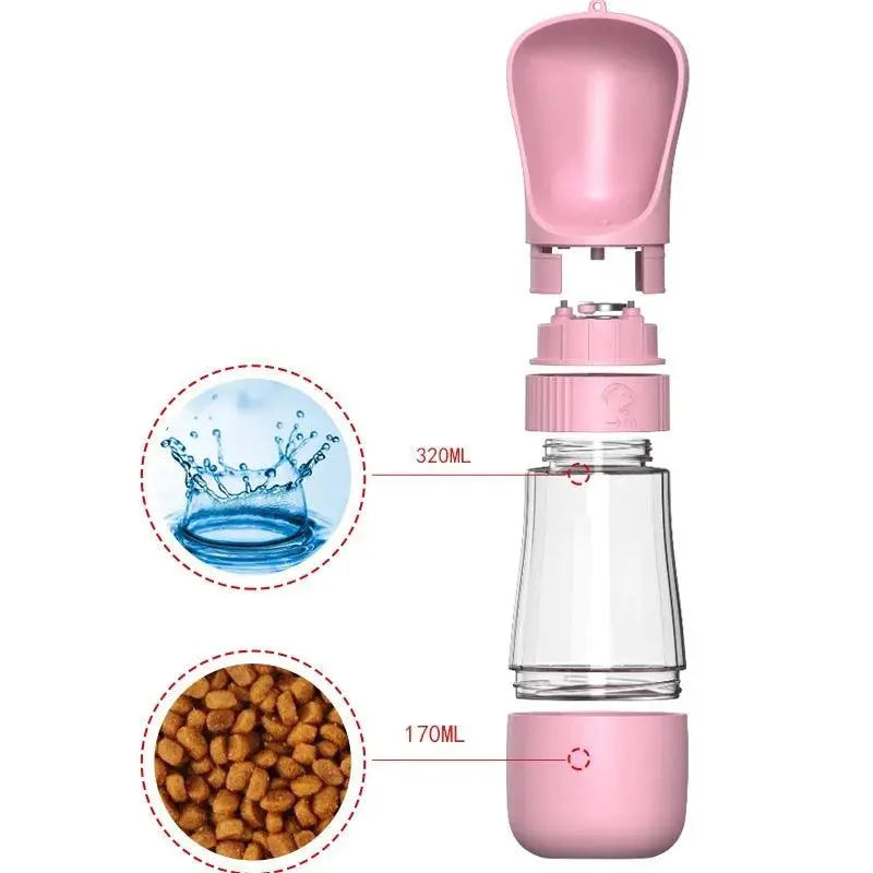 2 in 1 Water Bottle for Dogs and Cats - Hydrate Your Pet Anywhere! - Vaporpets